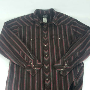 Wrangler Vtg Red Western Shirt XL (A23)